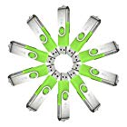 MECO 10Pcs 4GB 4G USB 2.0 Flash Drive Memory Stick Fold Storage Thumb Stick Pen Swivel Design Green